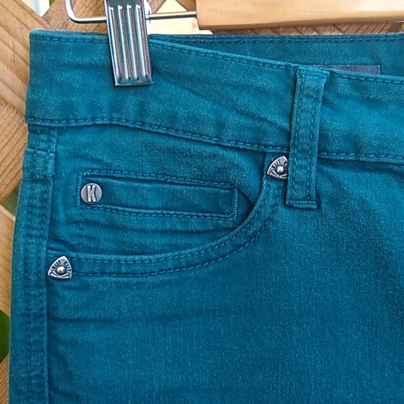 Kut From the Kloth Toothpick Skinny Jeans Teal 2P - Picture 2 of 12